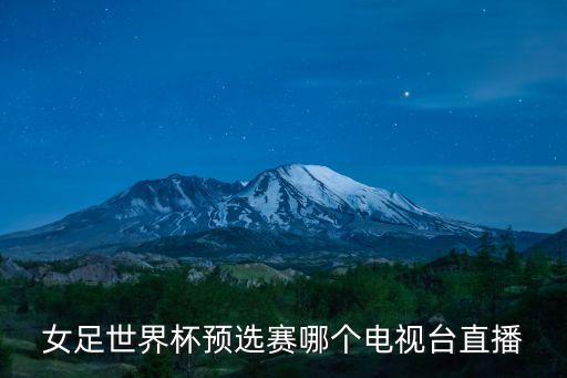 女足世界杯預(yù)選賽哪個電視臺直播