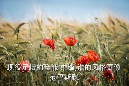 現(xiàn)役足壇的全能 中鋒,誰的風格更像范巴斯滕