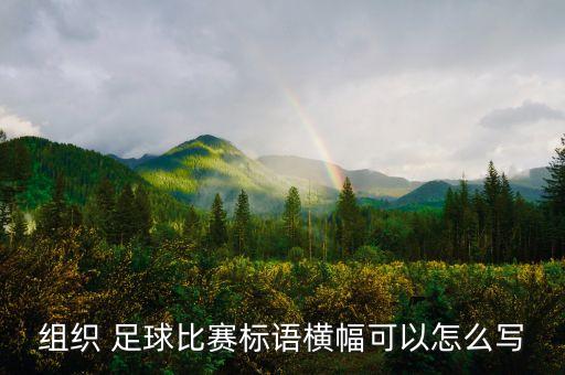 組織 足球比賽標(biāo)語(yǔ)橫幅可以怎么寫(xiě)