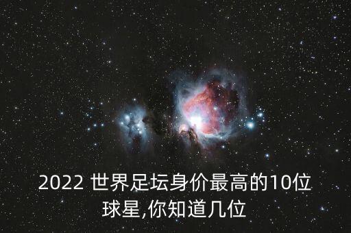 2022 世界足壇身價(jià)最高的10位球星,你知道幾位