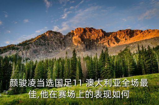 顏駿凌當選國足11 澳大利亞全場最佳,他在賽場上的表現(xiàn)如何