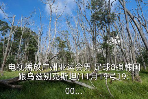 電視播放廣州亞運(yùn)會(huì)男 足球8強(qiáng)韓國(guó)跟烏茲別克斯坦(11月19號(hào)19:00...