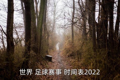 世界 足球賽事 時(shí)間表2022