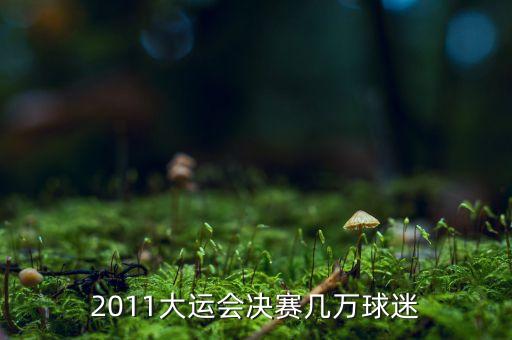 2011大運會決賽幾萬球迷