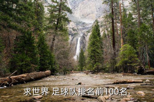 求世界 足球隊排名前100名.