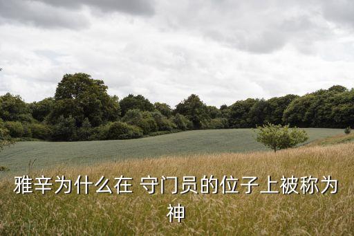 雅辛為什么在 守門員的位子上被稱為神