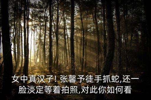 女中真漢子! 張馨予徒手抓蛇,還一臉淡定等著拍照,對(duì)此你如何看