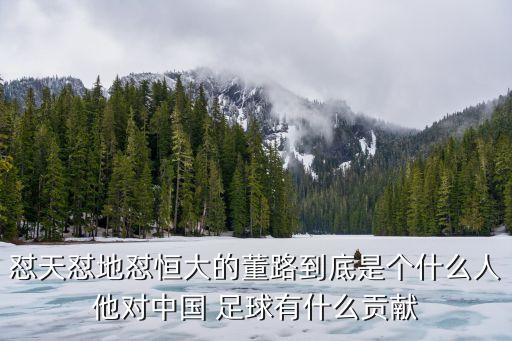 懟天懟地懟恒大的董路到底是個什么人他對中國 足球有什么貢獻