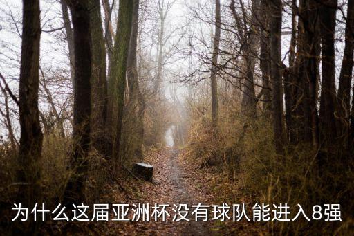 為什么這屆亞洲杯沒有球隊能進入8強