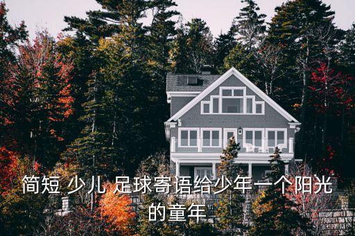 簡(jiǎn)短 少兒 足球寄語給少年一個(gè)陽(yáng)光的童年
