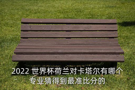 2022 世界杯荷蘭對(duì)卡塔爾有哪個(gè)專業(yè)猜得到最準(zhǔn)比分的