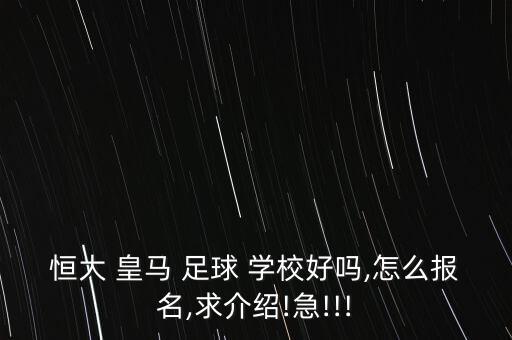 昆明皇馬足球學校學費,恒大皇馬足球學校招生簡章