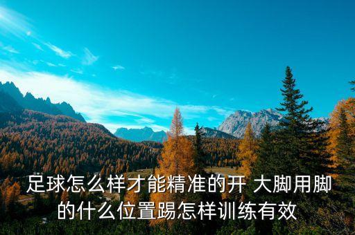  足球怎么樣才能精準的開 大腳用腳的什么位置踢怎樣訓(xùn)練有效