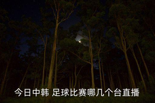 今日中韓 足球比賽哪幾個臺直播