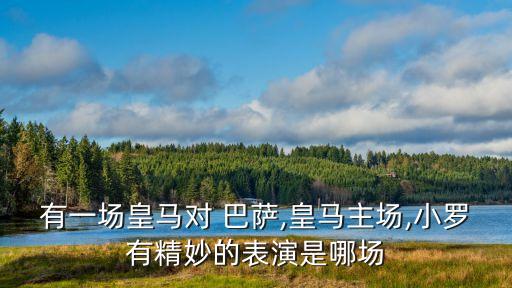 有一場皇馬對 巴薩,皇馬主場,小羅有精妙的表演是哪場