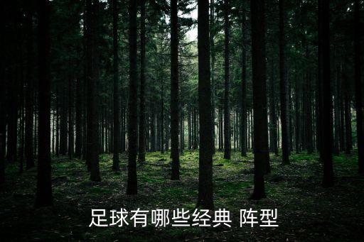  足球有哪些經(jīng)典 陣型