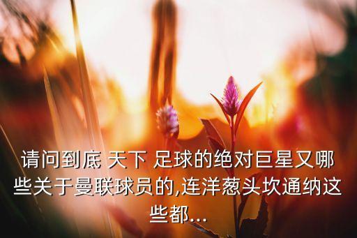 請問到底 天下 足球的絕對巨星又哪些關于曼聯(lián)球員的,連洋蔥頭坎通納這些都...