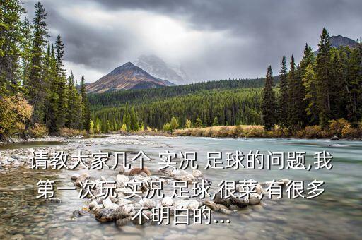 請教大家?guī)讉€(gè) 實(shí)況 足球的問題,我第一次玩 實(shí)況 足球,很菜,有很多不明白的...