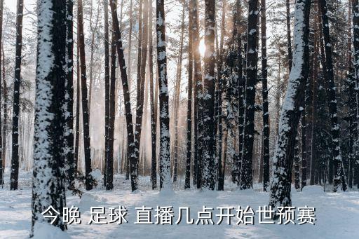 今晚 足球 直播幾點(diǎn)開(kāi)始世預(yù)賽