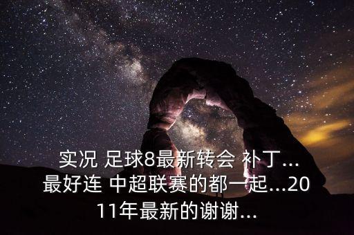  實(shí)況 足球8最新轉(zhuǎn)會(huì) 補(bǔ)丁...最好連 中超聯(lián)賽的都一起...2011年最新的謝謝...