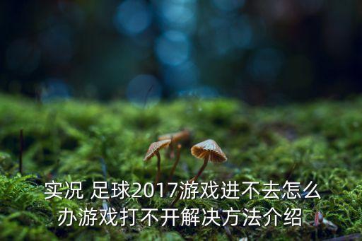 實況足球2017無法更新