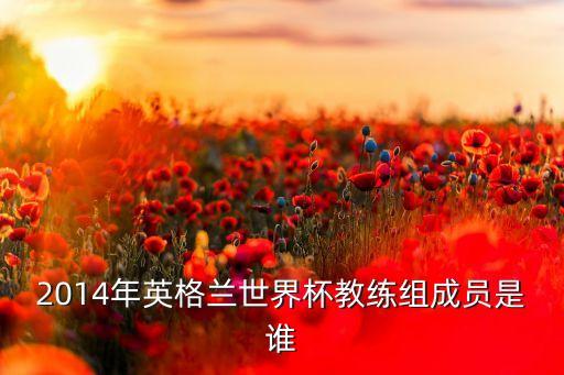 2014年英格蘭世界杯教練組成員是誰