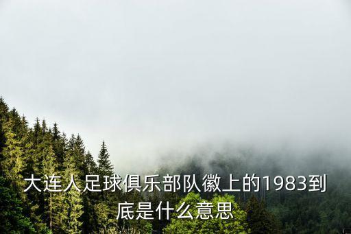 大連人足球俱樂(lè)部隊(duì)徽上的1983到底是什么意思