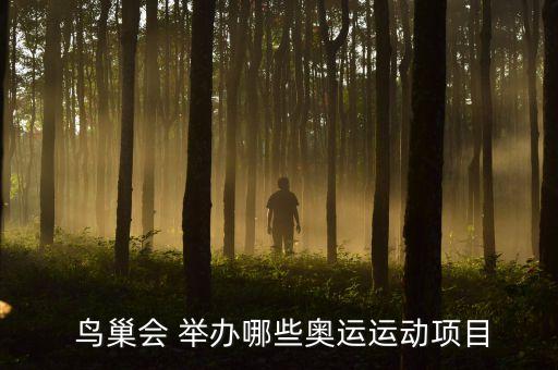  鳥巢會(huì) 舉辦哪些奧運(yùn)運(yùn)動(dòng)項(xiàng)目