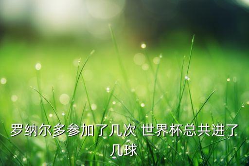 羅納爾多參加了幾次 世界杯總共進(jìn)了幾球