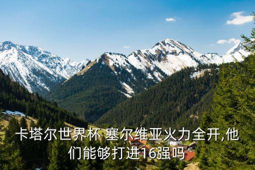 卡塔爾世界杯 塞爾維亞火力全開,他們能夠打進16強嗎