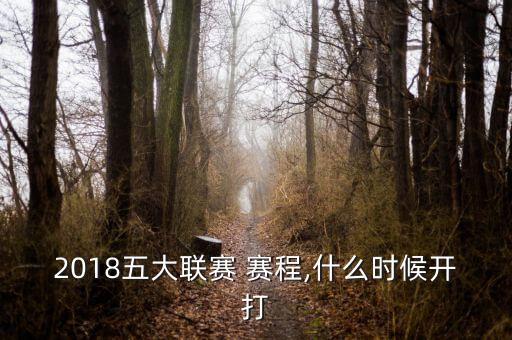 2018五大聯(lián)賽 賽程,什么時(shí)候開打