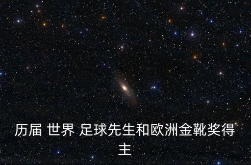 歷屆 世界 足球先生和歐洲金靴獎(jiǎng)得主