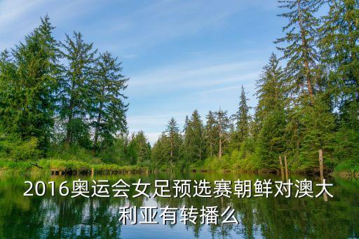 2016奧運會女足預選賽朝鮮對澳大利亞有轉(zhuǎn)播么