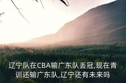 遼寧隊在CBA輸廣東隊丟冠,現(xiàn)在青訓(xùn)還輸廣東隊,遼寧還有未來嗎