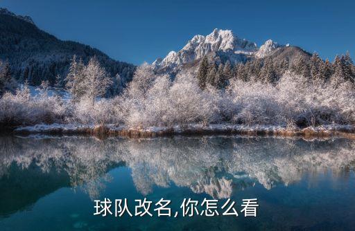 球隊改名,你怎么看
