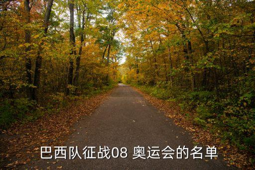 巴西隊(duì)征戰(zhàn)08 奧運(yùn)會(huì)的名單