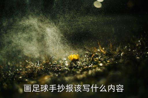 畫足球手抄報該寫什么內(nèi)容