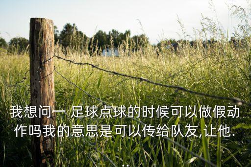 我想問(wèn)一 足球點(diǎn)球的時(shí)候可以做假動(dòng)作嗎我的意思是可以傳給隊(duì)友,讓他...
