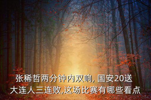 張稀哲兩分鐘內(nèi)雙響, 國安20送 大連人三連敗,這場比賽有哪些看點