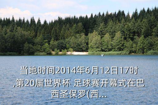 當(dāng)?shù)貢r間2014年6月12日17時,第20屆世界杯 足球賽開幕式在巴西圣保羅(西...