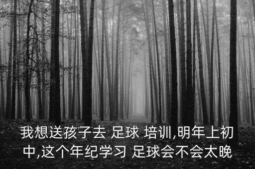 我想送孩子去 足球 培訓(xùn),明年上初中,這個年紀(jì)學(xué)習(xí) 足球會不會太晚