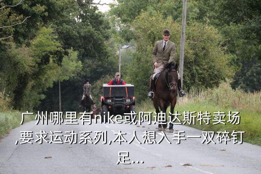 廣州哪里有nike或阿迪達斯特賣場,要求運動系列,本人想入手一雙碎釘足...