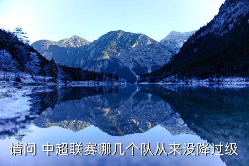 請(qǐng)問(wèn) 中超聯(lián)賽哪幾個(gè)隊(duì)從來(lái)沒(méi)降過(guò)級(jí)