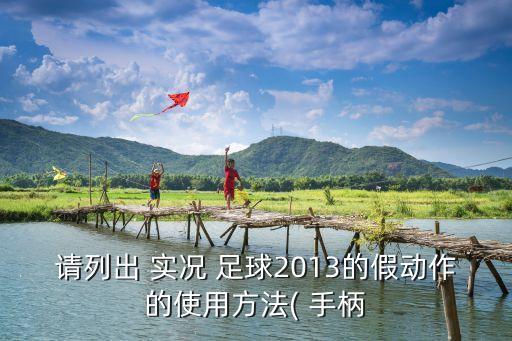 請列出 實況 足球2013的假動作的使用方法( 手柄