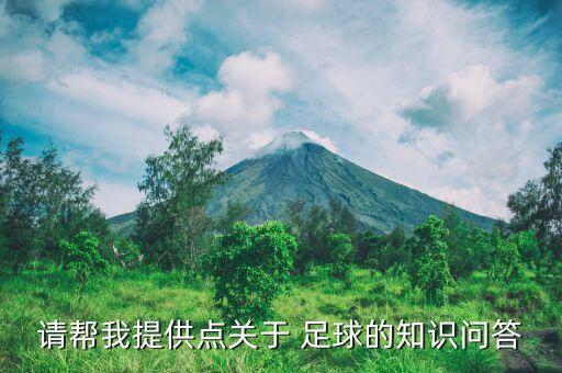 請幫我提供點關(guān)于 足球的知識問答