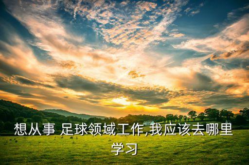 想從事 足球領(lǐng)域工作,我應該去哪里學習