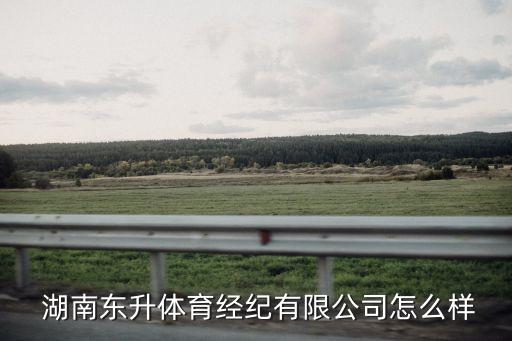  湖南東升體育經(jīng)紀有限公司怎么樣