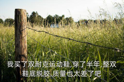 我買了雙耐克運(yùn)動(dòng)鞋,穿了半年,整雙鞋底脫膠,質(zhì)量也太差了吧