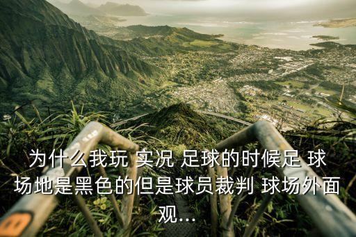 為什么我玩 實(shí)況 足球的時(shí)候足 球場(chǎng)地是黑色的但是球員裁判 球場(chǎng)外面觀...