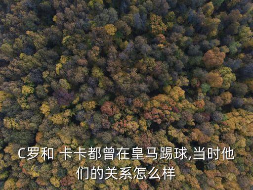 C羅和 卡卡都曾在皇馬踢球,當(dāng)時(shí)他們的關(guān)系怎么樣